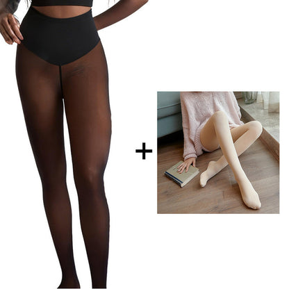 Thermische vormende panty voor dames met compressie tailleband